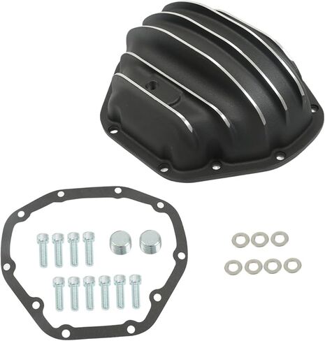 WFLNHB Black Rear Differential Cover 10 Bolt Replacement for Ford F350 F450 GMC C3500HD Ram 2500 2500 3500 1991-2018 in Saudi Arabia