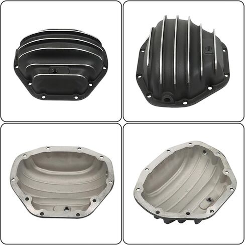 WFLNHB Black Rear Differential Cover 10 Bolt Replacement for Ford F350 F450 GMC C3500HD Ram 2500 2500 3500 1991-2018 in Saudi Arabia