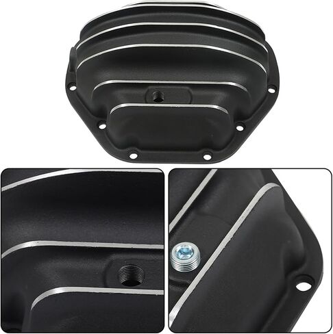 WFLNHB Black Rear Differential Cover 10 Bolt Replacement for Ford F350 F450 GMC C3500HD Ram 2500 2500 3500 1991-2018 in Saudi Arabia