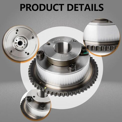 24350-2E700 24370-2E020 Engine Timing Exhaust & Intake Camshaft Sprocket Cam Phaser VVT Gear with Bolts Fits for 2017-2021 Elantra Kona Velo-ster, 2017-2022 Forte Soul Seltos 2.0L in Saudi Arabia