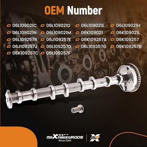 maXpeedingrods Intake Camshaft Timing Gear Assembly with Control Valve for VAG EA888 Gen3 1.8 2.0 TSI for Audi A3/A4/A5/A6/A7/A8/Q3/Q5/Q7, for Volkswagen Beetle for Tiguan Golf Jetta Passat 06L109021C in Saudi Arabia