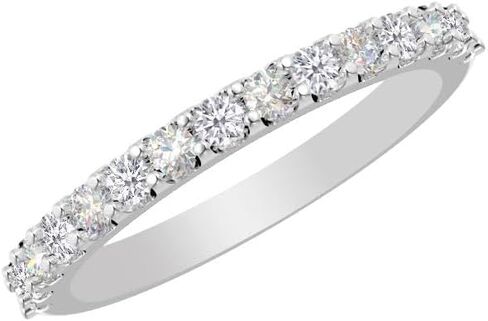 Houston Diamond District 0.5 to 6 Carat Round Shape LAB GROWN Gemstone Diamond Prong Set Single Row Straight Line Wedding Band (AAAA Heirloom Quality) in Saudi Arabia