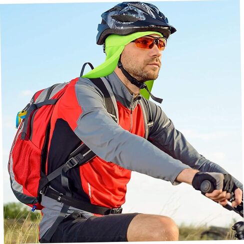 GALPADA Night Riding قبعة صغيرة عاكسة ذات ذيل طويل، غلاف بوليستر متعدد الاستخدامات لراكبي الدراجات، مريح، حماية للرقبة، رؤية معززة، إضاءة منخفضة، تصميم عصري للجميع in Saudi Arabia
