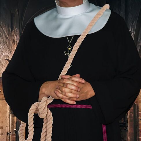 BESPORTBLE Gothic Style Pastor Waist Belt Braided Rope Belt for Cosplay Costume Long Decorative Waist Cord for Robes Trousers and Clerical Attire in Saudi Arabia