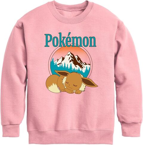 Pokémon - Eevee Retro Ski -Youth Crew Fleece Sweatshirt in Saudi Arabia