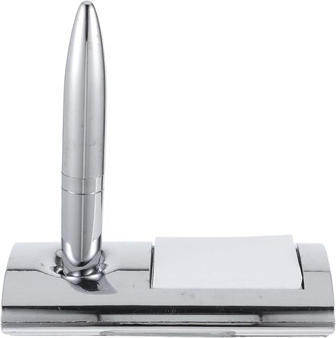 Uonlytech Delicate Metal Ballpoint Pen with Base, Business Signing Counter Pen for Office Use, Professional Desktop Writing Accessory in Saudi Arabia