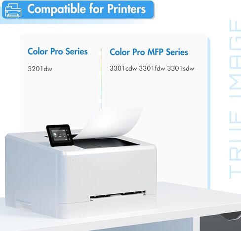 خراطيش حبر 218X مكونة من 4 عبوات 218A 3301fdw 3301 3201dw بديلة متوافقة لطابعة HP 218 Color Pro MFP 3301fdw 3301cdw 3301sdw 3201dw مجموعة حبر عالية الإنتاجية W2180X مع شريحة (B/C/Y/M) in Saudi Arabia