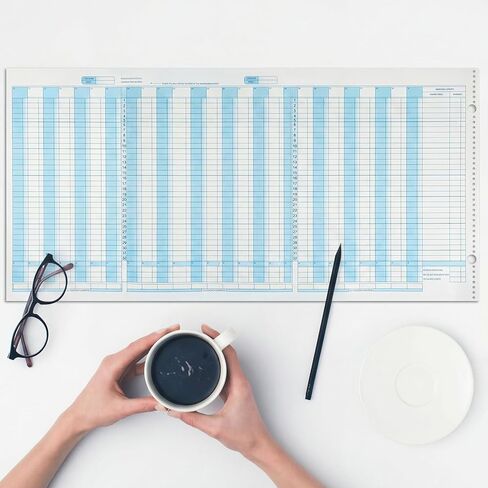 25 Pcs General Disbursement Journal Sheet Payroll Expense Journal Accounting Books, 24-1/2in x 11in for Business Accounts Record in Saudi Arabia