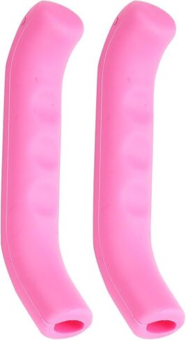 SPYMINNPOO 2Pcs Brake Handle Silicone Sleeve, Mountain Bike Brake Lever Protection Cover (Deep Pink) in Saudi Arabia