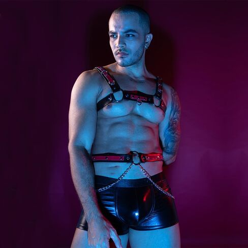 ملابس داخلية مثيرة للرجال BDSM زي الشرطة ملابس داخلية بيجامات زي بار ملهى ليلي مرحلة الأداء حفلة عيد الميلاد in Kuwait