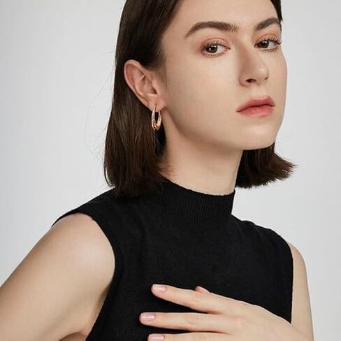 أقراط من الذهب عيار 14 قيراط للنساء أقراط من الذهب عيار 14 قيراط للنساء حلق حلقي للنساء حلق دوار بتصميم كرة صغيرة حلق مريح للنساء in Kuwait