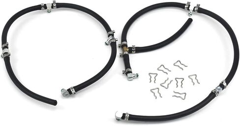 مجموعة خط إرجاع حاقن وقود الديزل المطورة (يسار + يمين)، متوافقة مع Duramax 6.6L LLY LBZ LMM 2004-2010، متوافقة مع Sierra Silverado 2500HD 3500HD، قطع بديلة # 97328733 98062291 in Kuwait