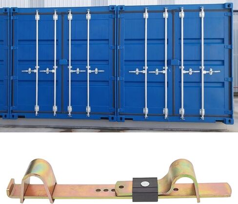 قفل حاوية السفينة، قفل باب البضائع، عالي التحمل، نطاق تعديل ملحقات الشاحنة، مقاوم للطقس، قابل لإعادة الاستخدام، ذهبي in Kuwait