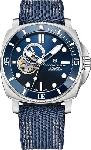 Men's Watch Pagani Design Mechanical Automatic Watch Japan NH39 Movement Waterproof 200M Luminous Sapphire Glass Nylon Bracelet in Kuwait