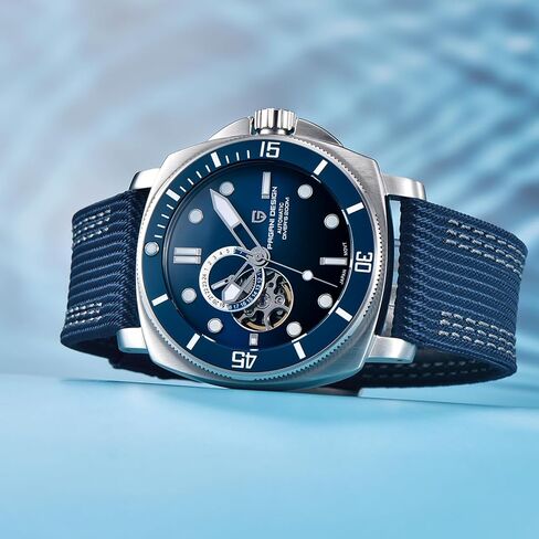 Men's Watch Pagani Design Mechanical Automatic Watch Japan NH39 Movement Waterproof 200M Luminous Sapphire Glass Nylon Bracelet in Kuwait