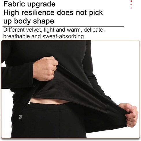 Heated Underwear Set Thermal Top and Bottom for Men, USB Heating Electric Heated Shirt Thermal Underwear(GREY,XL-XLarge) in Saudi Arabia