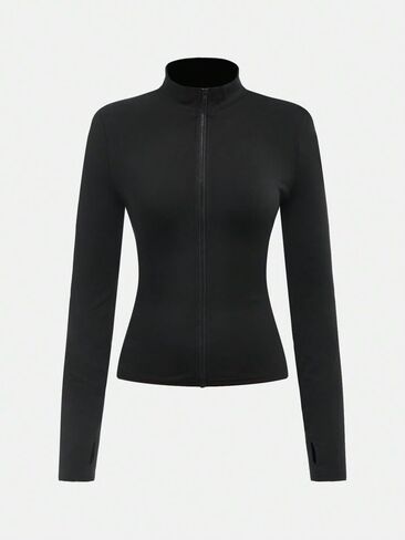 بدلة رياضية للفتيات طقم بنطال رياضي مكون من قطعتين مع سحاب أمامي وسترة سوداء وبنطلون رياضي للأطفال ملابس يوجا لعمر 13-16 سنة in Kuwait