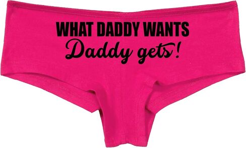 Knaughty Knickers What Daddy Wants Daddy Gets Everything Hot Pink Underwear in Saudi Arabia
