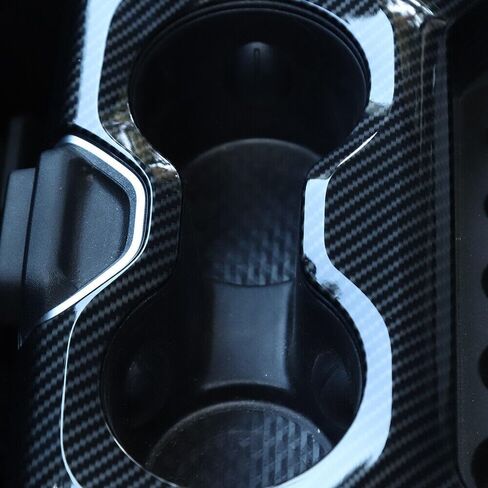 وحدة التحكم المركزية مسند الذراع الأمامي حامل الكأس غطاء لوحة الكسوة ل Ram 1500 2018-2020 ألياف الكربون CCFACHPCTFDR12 in Kuwait