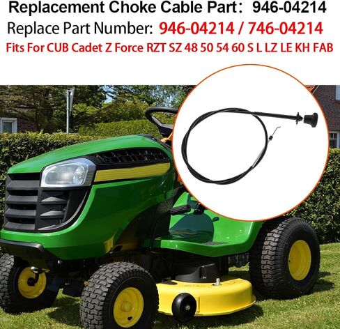 61" Choke Cable 946-04214 Replacement Z Force RZT SZ 48 50 54 60 S L LZ LE KH FAB ZT2,Replaces 746-04214 Throttle Control Parts in Saudi Arabia