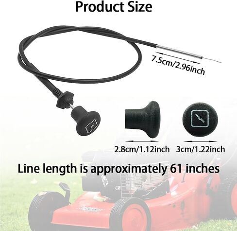 61" Choke Cable 946-04214 Replacement Z Force RZT SZ 48 50 54 60 S L LZ LE KH FAB ZT2,Replaces 746-04214 Throttle Control Parts in Saudi Arabia