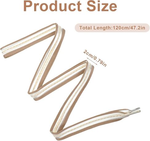 8 Pairs Ribbon Shoe Laces, Lace Shoelaces Women Cute Shoe Lace for Women Fancy Wide Sneaker Shoelaces Decorative and Comfortable in Saudi Arabia