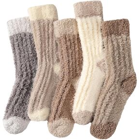 Tavaleu Fuzzy Socks for Women, Fluffy Socks Women, Winter Cozy Sock, Warm Slipper Home Sleeping Sock for Womens in Kuwait