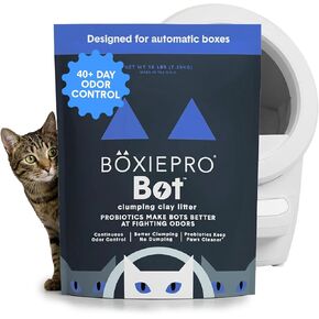 فضلات القطط بالأشعة فوق البنفسجية للتحكم في الرائحة لمدة 30 يومًا من Boxie® Glo™ Natural engagements™، 28 رطلًا من الطين المتكتّل لفضلات القطط in Kuwait