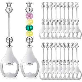 20 عبوة من فتاحة البيرة القابلة للخرز، فتاحة زجاجات خرزية قابلة لإعادة الاستخدام للحرف اليدوية في حفلات الخريف وحفلات الصيف وأعياد الميلاد وعيد الميلاد in Kuwait