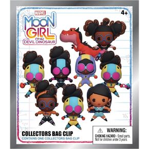 Moon Girl and Devil Dinosaur Series 1 – 5" Collectible Bag Clip – Blind Bag (ONE Random Figure) – Marvel Animated Character Keychain/Backpack Accessory | Official Licensed Merchandise in Saudi Arabia