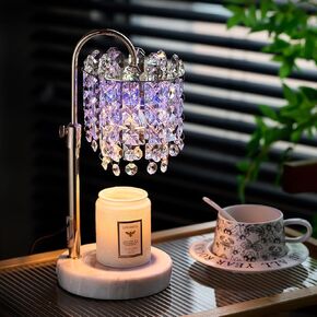 مصباح تدفئة الشموع مع مؤقت خافت ارتفاع قابل للتعديل لغرفة نوم منزلية جديدة، ديكور منزلي عتيق لجرار معطرة 3 مصابيح لديكور المنزل الجديد، هدايا عيد ميلاد للأمهات، فضي (فضي) in Kuwait