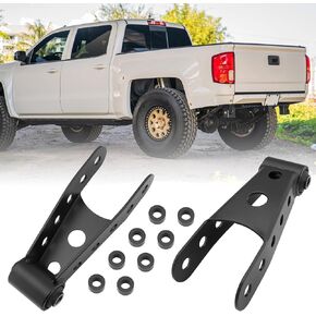 2-3" Rear Lowering Leaf Spring Shackle Kit 2Pcs Replacement for 2001-2010 chevy Silverado GMC sierra 1500HD 2500HD 3500HD trucks 2WD 4WD Replace# 410730 in Saudi Arabia