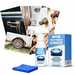 مذيب الصدأ مزيل مسحوق الحديد | مزيل التآكل شديد التحمل للأدوات المعدنية والسيارات والدراجات والشوايات والمسامير والأسلحة النارية والمزيد | 120 مل (علبة+مزيل صدأ 120مل+فوطة 15*20) in Kuwait