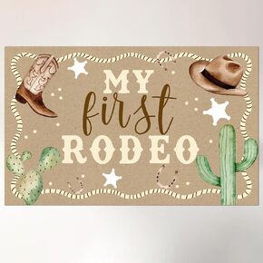 My First Rodeo Banner for Cowboy One Birthday Decorations My First Rodeo Decorations Boy Western Cowboy Backdrop for First Birthday in Saudi Arabia