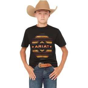ARIAT Boys' Boot Barn Exclusive Zapoteco Southwestern Logo Short Sleeve Graphic T-Shirt in Saudi Arabia