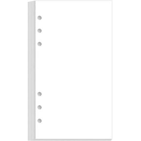 (2-Pack) A6 Blank Paper Refills for Filofax Personal Binders, 6 Holes Punched, 200 Sheets/400 Pages,100gsm, 3.75'' x 6.75'' in Kuwait