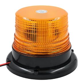 12LED Car Magnetic Ceiling Light, Engineering Vehicle Sprinkler Warning, School Bus Fire Rescue Flashing, 12-80V(Yellow) in Kuwait