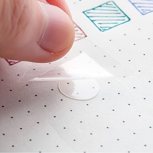 Transparent Double-Sided Adhesive Dots 100pcs Strong 1.0Kg Hold Residue-Free Clear for Scrapbooking Journals Weddings, 100PCS in Saudi Arabia