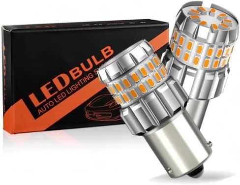 العنبر الأصفر 1156 P21W BA15S 180 درجة Bau15s PY21W 150 درجة 60SMD رقائق LED بدوره مصباح إشارة لمبة in Kuwait