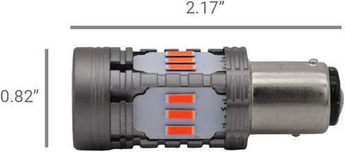 Syneticusa 1157 Error Free Canbus Ready Red LED Brake Parking Tail Stop Turn Signal Light Bulbs DRL Parking Lamp No Hyper Flash All in One With Built-In Resistors (12 LEDs) in Saudi Arabia
