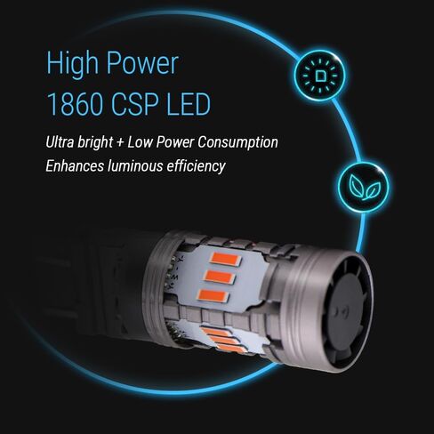 Syneticusa 1157 Error Free Canbus Ready Red LED Brake Parking Tail Stop Turn Signal Light Bulbs DRL Parking Lamp No Hyper Flash All in One With Built-In Resistors (12 LEDs) in Saudi Arabia