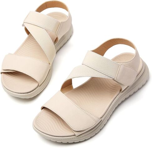 Tilocow Women Sandals Orthotic Comfortable Walking Sandals Summer Lightweight Athletic Outdoor Ankle Strap Shoes in Saudi Arabia