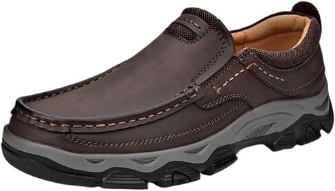 Men's Slip-on Rubber Shoes Versatile Casual Shoes Round-Toed Flat Heel Thick-Soled Versatile Comfortable Non-Slip wear-Resistant Oxford Shoes for Men in Saudi Arabia