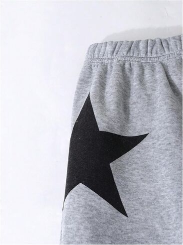 Girl's 3 Piece Streetwear Outfits Star Graphic Zip Up Hoodies with Camisole Tops and Baggy Pants in Saudi Arabia