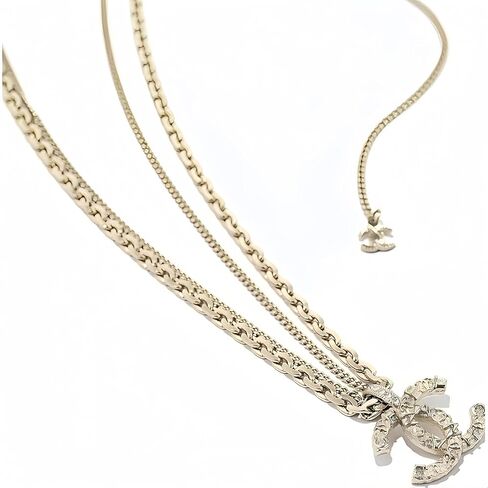 قلادة مكدسة مزدوجة الطبقات مطلية بالذهب عيار 18 قيراط من BUENAVO، تصميم حروف أنيق، هدية مجوهرات عصرية لعيد الحب، قلادة عصرية للنساء in Kuwait