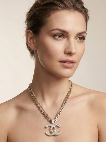 قلادة مكدسة مزدوجة الطبقات مطلية بالذهب عيار 18 قيراط من BUENAVO، تصميم حروف أنيق، هدية مجوهرات عصرية لعيد الحب، قلادة عصرية للنساء in Kuwait