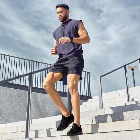 Mens Running Shoes Tennis Gym Sneakers Non Slip Walking Work Shoes Lightweight Breathable Athletic Jogging Casual Shoe in Saudi Arabia