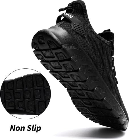 Mens Running Shoes Tennis Gym Sneakers Non Slip Walking Work Shoes Lightweight Breathable Athletic Jogging Casual Shoe in Saudi Arabia