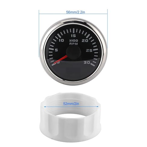 Astibym 2in 3000RPM Tachometer LCD Display for Car Motorcycle Engineering Machinery Outboard Engine, ASTIBYM9Z8RBHN1TV in Saudi Arabia