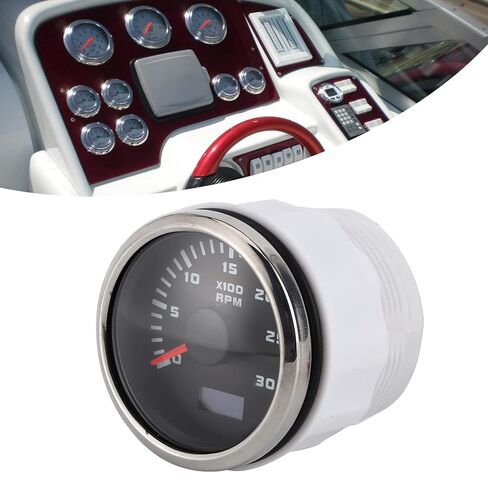 Astibym 2in 3000RPM Tachometer LCD Display for Car Motorcycle Engineering Machinery Outboard Engine, ASTIBYM9Z8RBHN1TV in Saudi Arabia